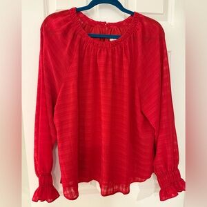Elegant Red Women's Top